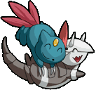 Sneasel and Aggron playing