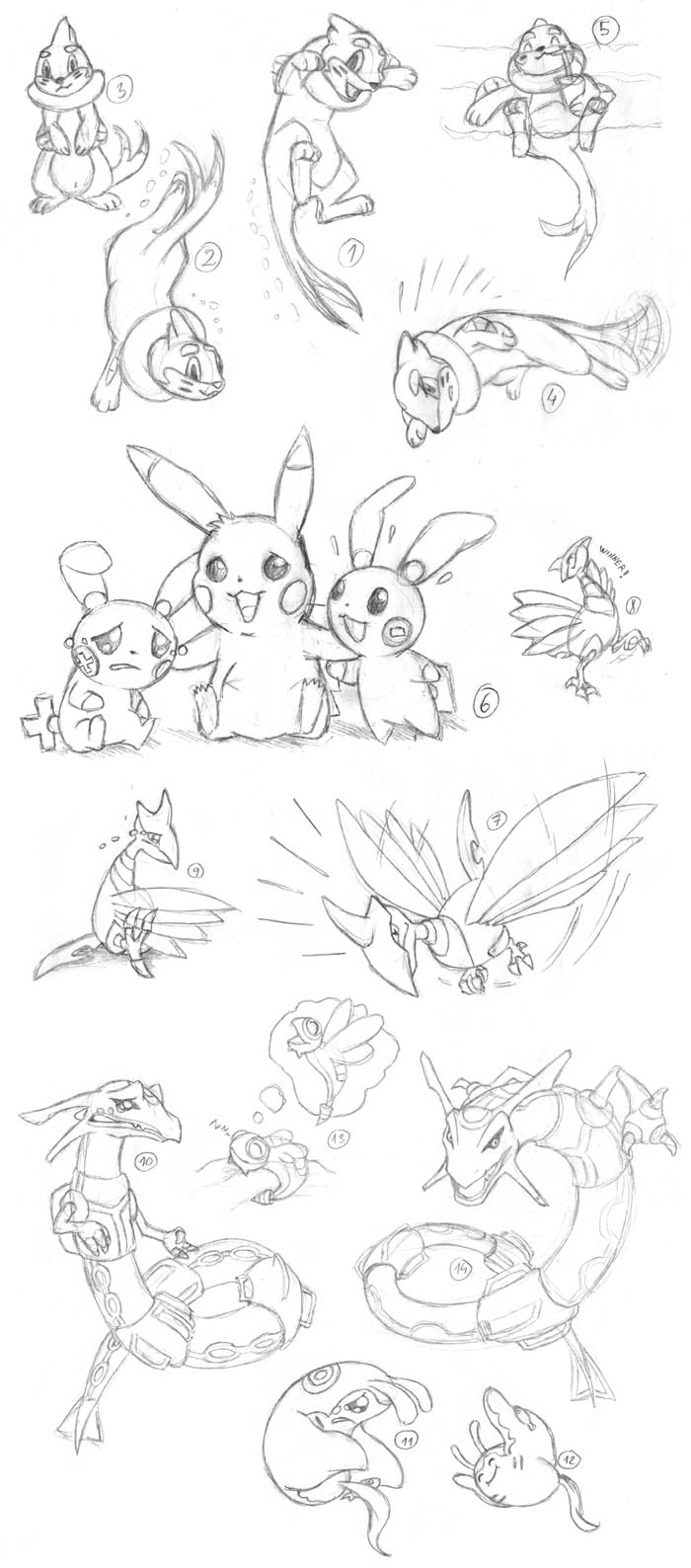 Pokemon Sketch Doodles